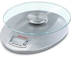 Soehnle keukenweegschaal Roma - digitaal - 1 gram nauwkeurig - tot 5 kg - zilver