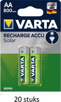 Varta Recharge Batterie Solar AA 800mAh Blister 2 - 20 Pièces