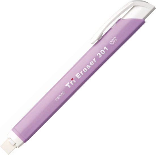 Penac Japan - Gumvulpotlood - Gum Pen - Paars - navulbaar - 8.25mm x 122mm gumpotlood