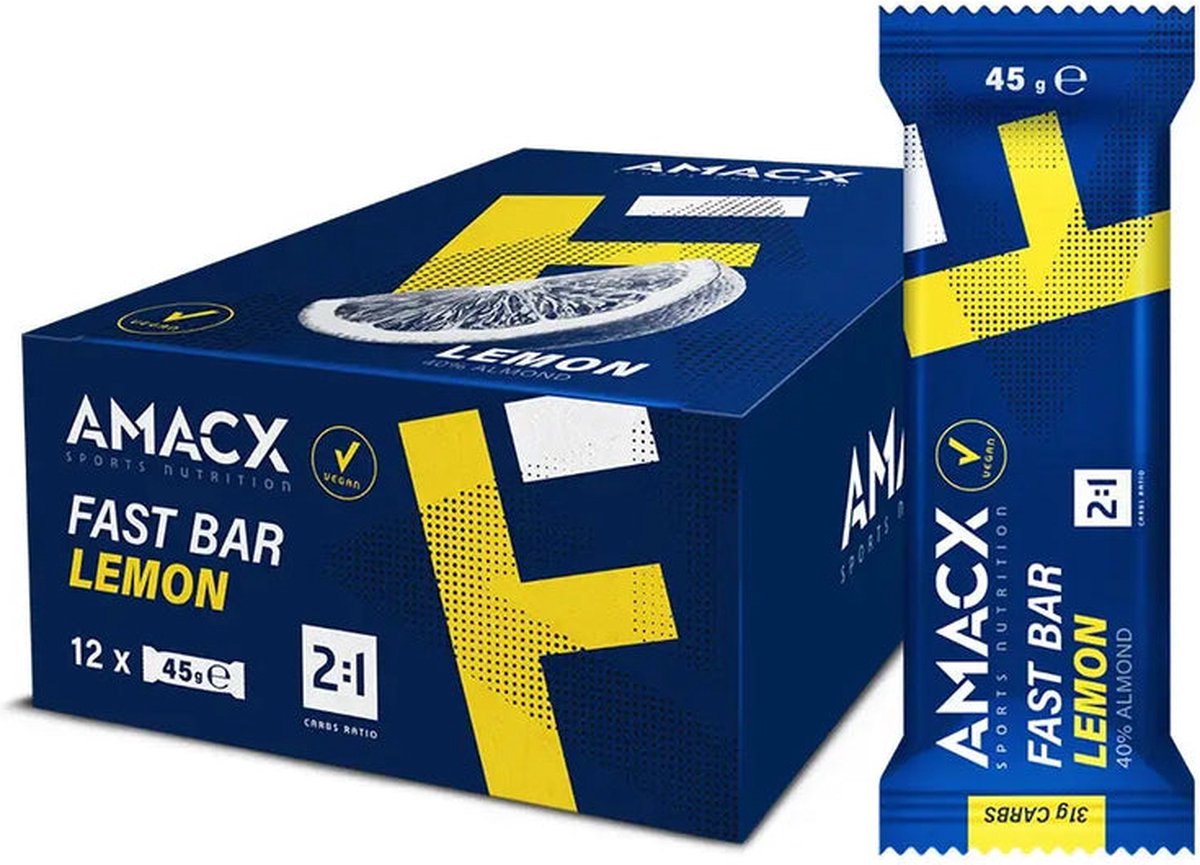 Amacx Fast Bar - Energiereep - Powerbar - Lemon - 12 pack