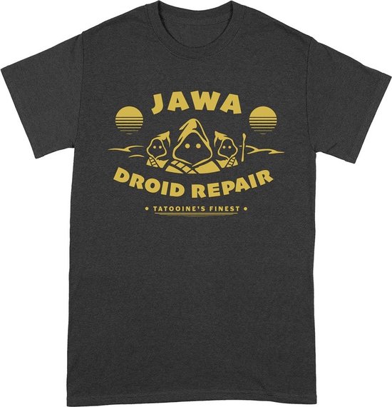 T-shirt Star Wars Jawa Droid Repair Zwart - S