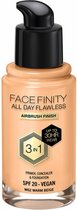 Crème Make-up Basis Max Factor Face Finity All Day Flawless 3 in 1 Spf 20 Nº W62 Warm beige 30 ml