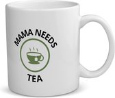 Akyol - mama needs tea koffiemok - theemok - Moeder - mama die thee nodig heeft - moeder cadeautjes - moederdag - verjaardagscadeau - verjaardag - cadeau - geschenk - kado - gift - moeder artikelen - 350 ML inhoud