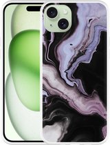 Cazy Hoesje geschikt voor iPhone 15 Plus Liquid Marble