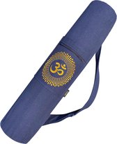 Sac de yoga YoZenga | Ohm Indigo Blue avec cordon de serrage | Sac de sport | sac de tube de Yoga