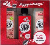 Marcel's Green Soap Geschenkset Body & Hair Argan & Oudh 2x 300ml + 1x 250ml