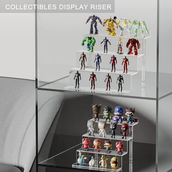 Acryl Display Ständer Transparent, 4 Stück Rechteckige Acryl Ständer