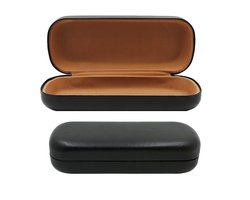 Brillenkoker hard case - Brillendoos - Brillenhoes - Brillenetui - Kunstleer - Zwart