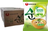 Fenêtres végétarien / SOON Veggie Ramyun / 素食 拉面 순 라면 (Nongshim) 112g (paquet de 20)