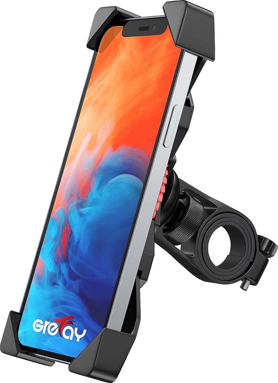 KTUEOV Motorcycle Bicycle Phone Holder Waterproof Universal 360° Rotating Anti-Vibration Smartphone Holder for Motorcycle, Electric Bicycle Scooter Electric Scooter Mountain Bike (4.0