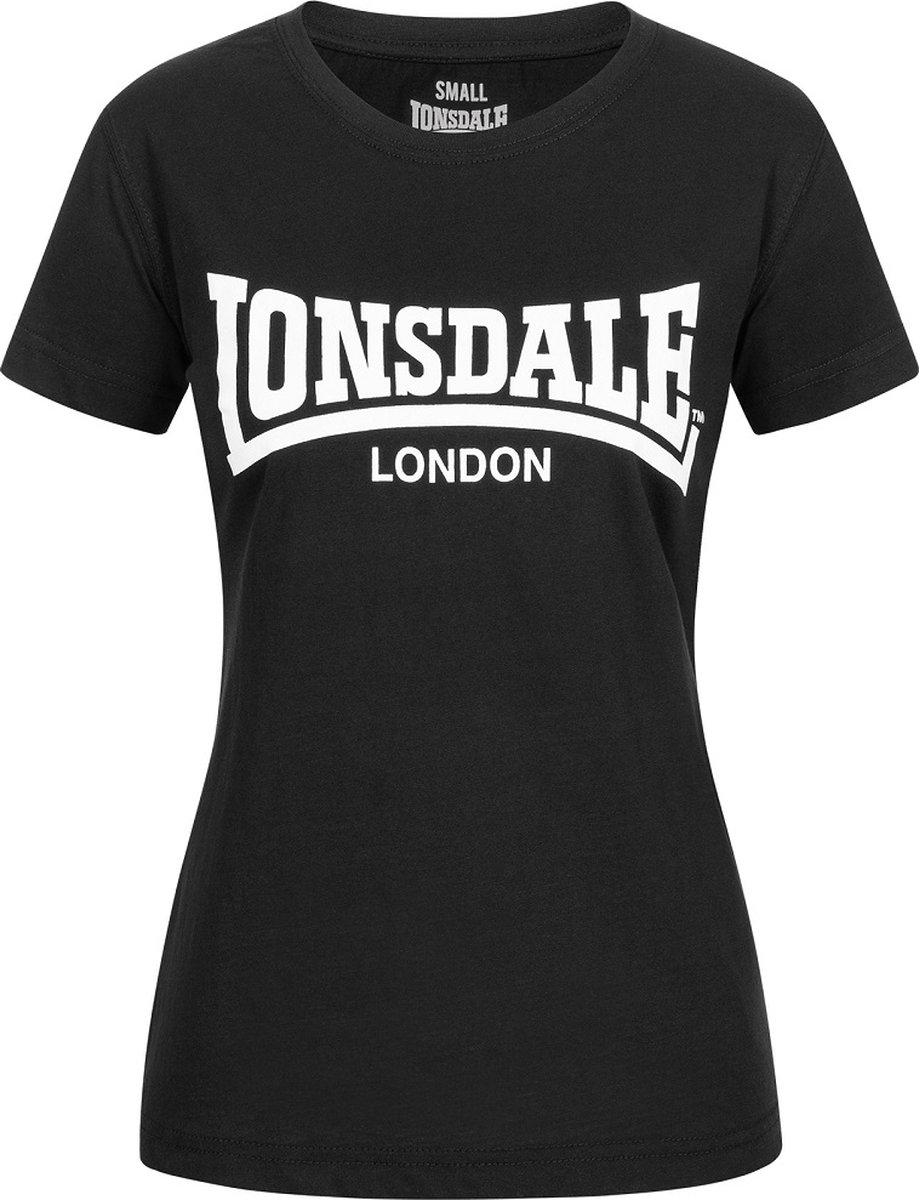 Lonsdale Vrouwen T-shirt Cartmel Zwart - Maat: XS
