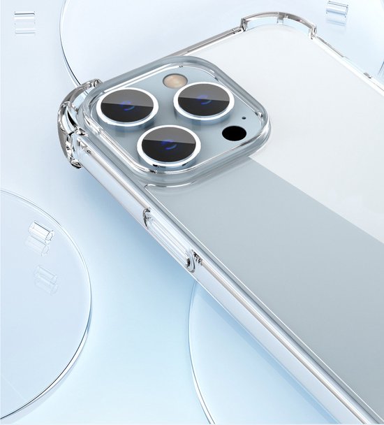 Coque ShieldCase Shock adaptée pour iPhone 14 Pro Max (transparente) + Protège-écran ShieldCase - Verre de protection Protection iPhone - Coque de protection iPhone + Protège-écran