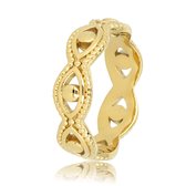 My Bendel - Gouden gevlochten open ring - Gouden gevlochten open ring - Met luxe cadeauverpakking
