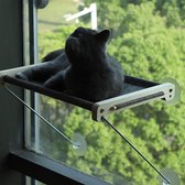 Katten vensterbed, katten vensterbank tot 18 kg belastbaar, kattenhangmat, wandligstoel katten, kattenplatform voor slapen, spelen, klimmen en ontspannen