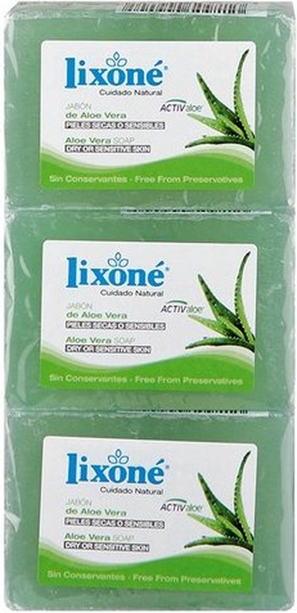 Goedkoopste Blok Zeep Natuurlijke Glycerine Aloe Vera Lixoné (3 uds