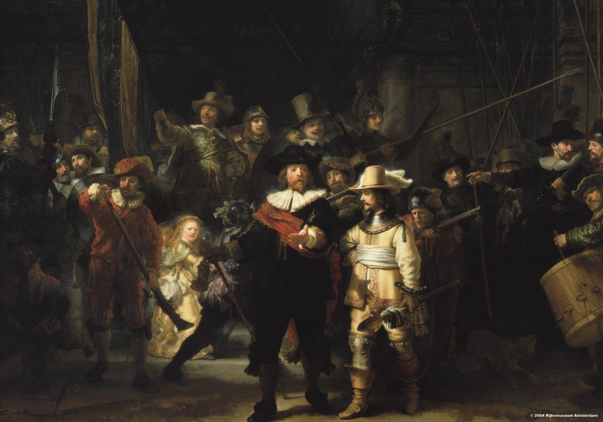 De Nachtwacht - Rembrandt van Rijn Puzzel (1000 stukjes)