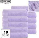 The One Towelling Classic Handdoeken - 70 x 140 cm - 10 Stuks - Voordeelverpakking - Hoge vochtopname - 100% Gekamd katoen - Lavendel