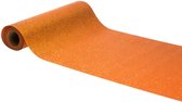 Chaks Tafelloper op rol - oranje glitter - 30 x 500 cm - polyester