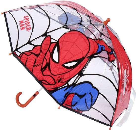 Parapluie Spiderman - rouge - D71 cm - pour enfant - accessoires de pluie