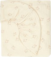 Nobodinoz Wabi Sabi Newborn Wieg Hoeslaken 40x80cm | Brown Hoshi Birds