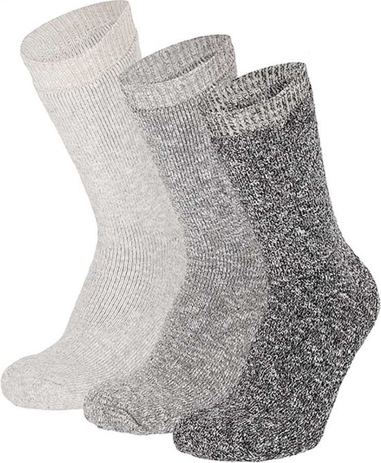 Apollo - Badstof sokken heren - Navy blauw - Maat 42/47 - 3-Pak - Sokken heren - Warme sokken heren - Wintersokken heren - Sokken heren 43 46