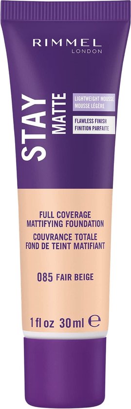 Rimmel Stay Matte Liquid Foundation - 085 Fair Beige 30ml