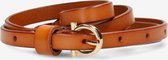 Small Leather Belt Dames - Cognac - Maat 85