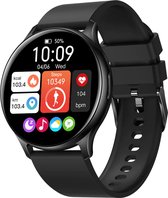 Valante ProXena Smartwatch - Smartwatch Dames en Heren - Zwart - 44 mm - Stappenteller - Hartslagmeter - Saturatiemeter - Bellen via Bluetooth
