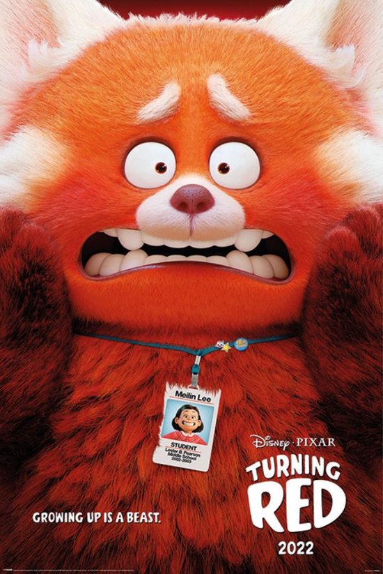 Turning Red Red Panda Mei Poster