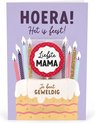 Verjaardagskaart met kaars | Liefste mama | Je bent geweldig