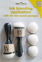IBAP001 - Nellie Snellen Ink Blending Applicators with 30mm Round Sponges