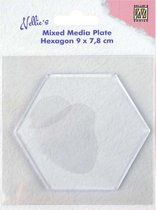 Nellie Snellen Mixed Media Plates Plate Hexagon 90x78mm