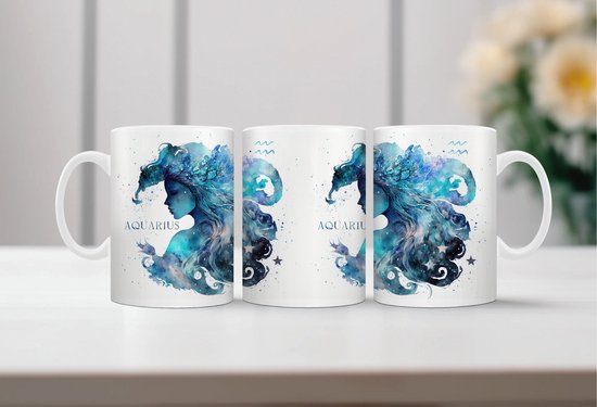 Tasse à café signe du zodiaque Waterman - tasse à café - tasse à thé - tasse à café - mug - tasse à boire - Sagittaire - Ram - Taureau - Gémeaux - Cancer - Lion - Vierge - Balance - Scorpion - Sagittaire - Capricorne - Waterman - Pêche