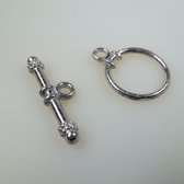 BTOG 001 Toggles bracelet zilver 5 stuks sieradensluitingen slotjes sluitinkjes Nellie Snellen