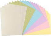 Florence Sticker Cardstock Papier Glad A4 Pastel 24 vellen