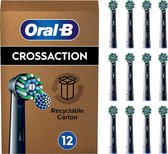 Oral-B Pro Cross Action - Opzetborstels Zwart - Met CleanMaximiser Technologie - 12 Stuks - Brievenbusverpakking