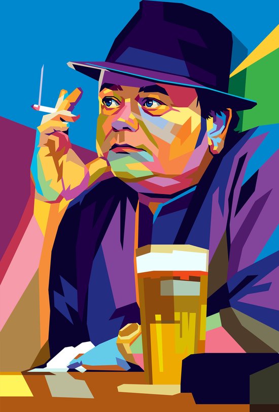 Andre Hazes Poster | Poster Zanger | Muziekposter | Nederlandse Muziek Poster | Pop Poster | Wanddecoratie | Muurposter | 51x71cm | Geschikt om in te lijsten