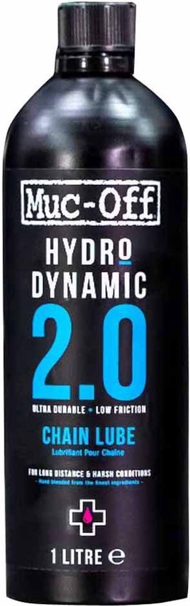 Muc-Off Hydrodynamic Lube - Kettingolie - 1 Liter - Duurzame smering - Anti-slijtage formule - Synthetische polymeren - Geschikt voor natte en droge omstandigheden - Petroleumvrij - Wegwielrennen en cyclocross