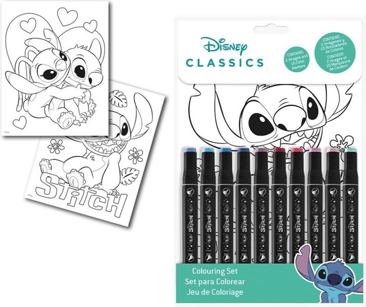 Lot de 4 stylos Disney Lilo & Stitch