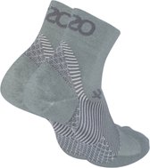 OS1st FS4 fasciitis plantaris korte compressie sokken merinowol maat XL (48+) – grijs – hielspoor – vermoeide voeten – pijn onder de voetboog – hielpijn – temperatuurregulerend – ademend – vochtregulerend – compressie – naadloos – antibacterieel
