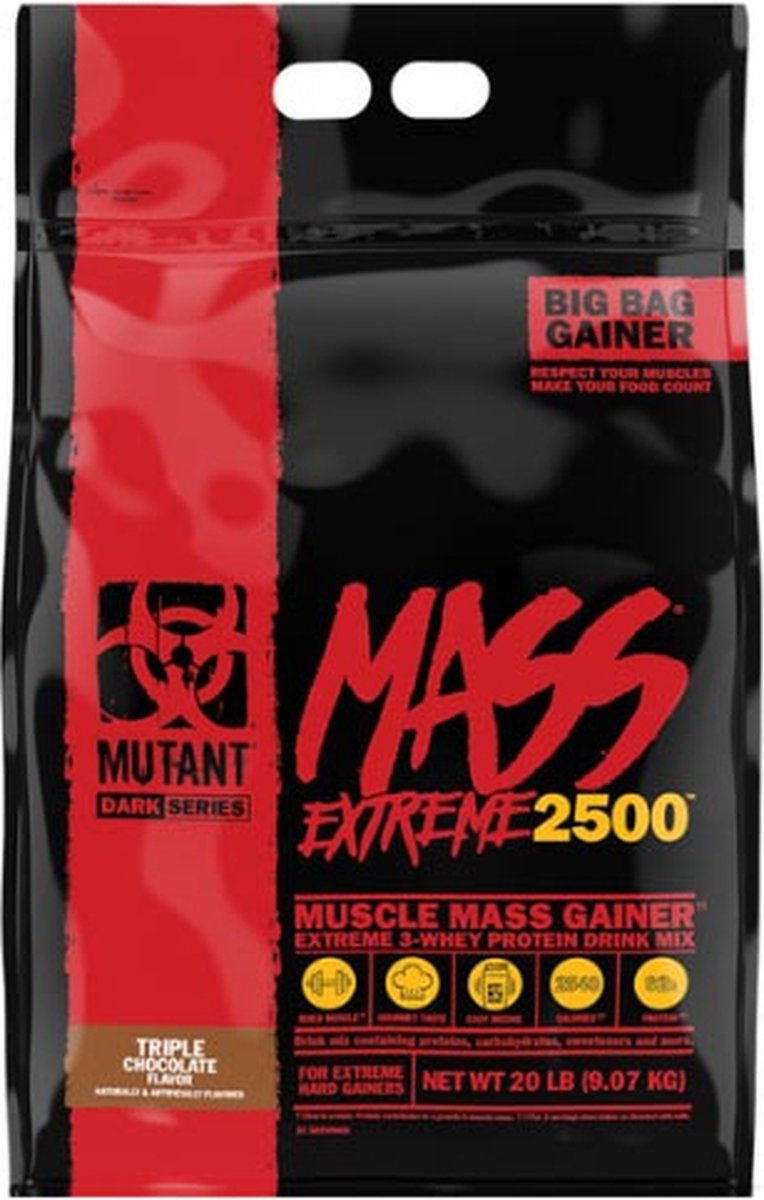 Goedkoopste Mutant Mass XXTreme 2500 9070gr Cookies & Cream