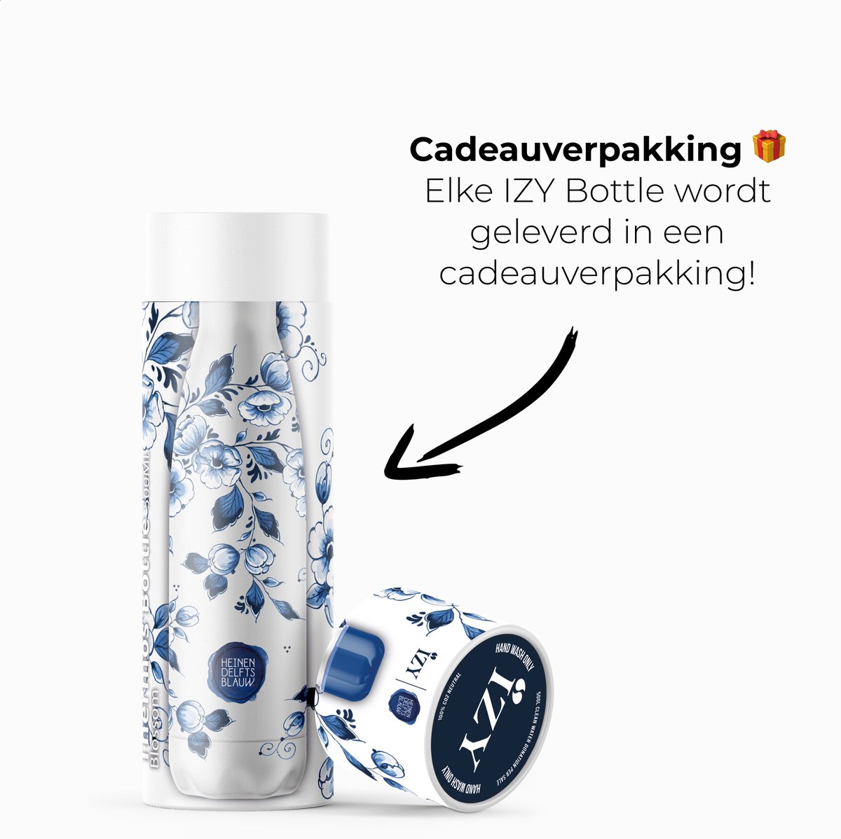 Buy Water bottle Blossom 500 ml » Heinen Delfts Blauw