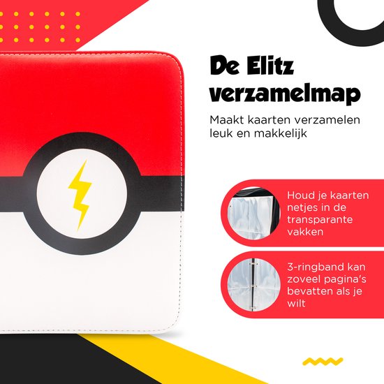 Clevir® Verzamelmap 900 - Geschikt Voor 900 Pokémonkaarten - 9 Pocket Binder Uitbreidbaar