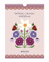Studio Hoeked - Calendrier d'anniversaire - Fleur de naissance - Fleur de naissance - Calendrier - Fleurs - Calendrier Botanique