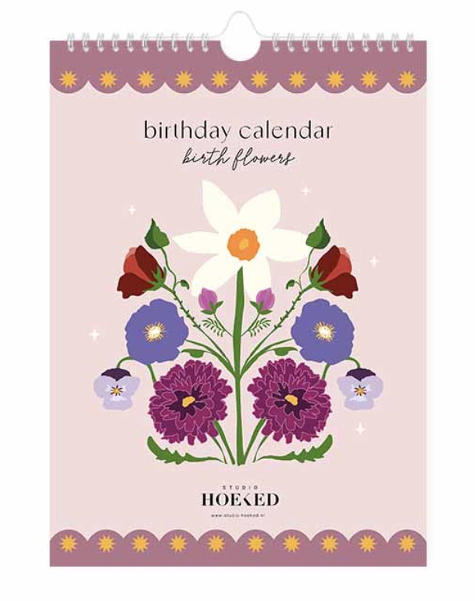 Studio Hoeked - Verjaardagskalender - Birth Flower - Geboortebloem - Kalender - Bloemen - Botanische kalender