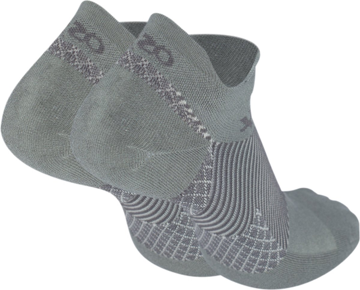 OS1st FS4 fasciitis plantaris compressie sneakersokken merinowol maat S (34-37) – grijs – hielspoor – vermoeide voeten – pijn onder de voetboog – hielpijn – temperatuurregulerend – ademend – vochtregulerend – compressie – naadloos – antibacterieel