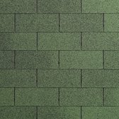 Interflex dakshingles groen 3m² (recht) - Blokhut/tuinhuis