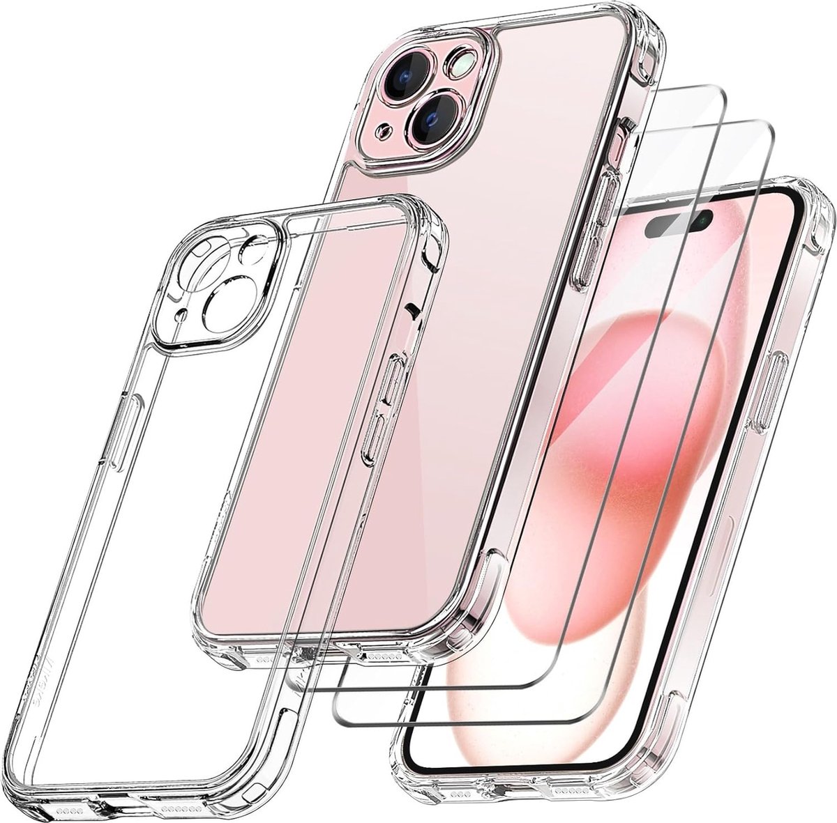 15 Achterglas Vervanging voor iPhone 15 Achterkant Cover Glas