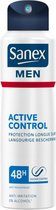 Sanex Deodorant Spray Men Active Control - 6 x 200 ml - Voordeelverpakking