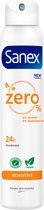 Sanex Deodorant Spray Zero% Sensitive Skin - 3 x 200 ml - Voordeelverpakking